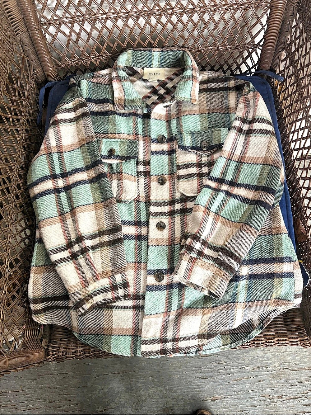 HYFVE Plaid Shacket